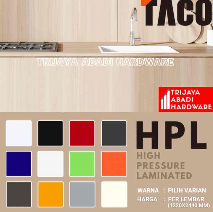 HPL 001 - 014 AA Solid Series Pelapis Furniture Laminate