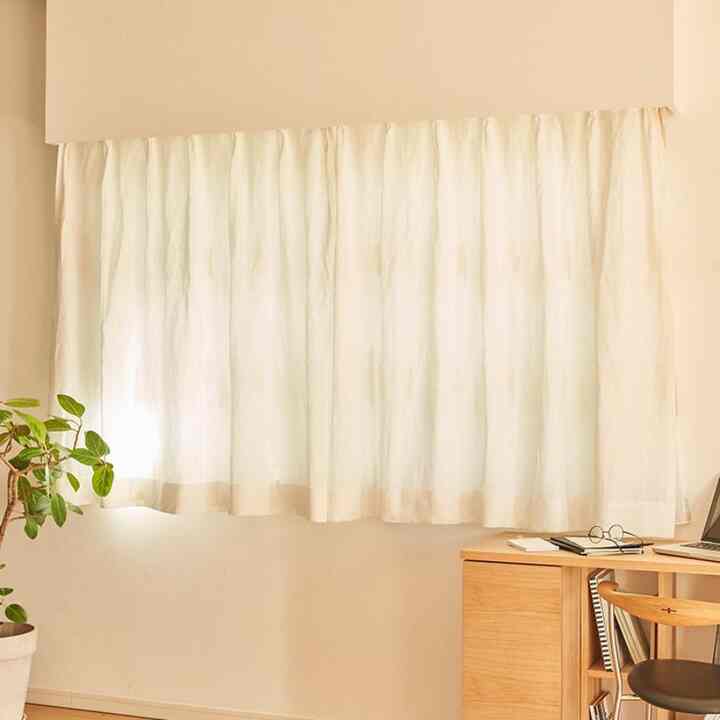 プラン WHITE ドレープカーテン（両開き 2枚組） 200×135cm