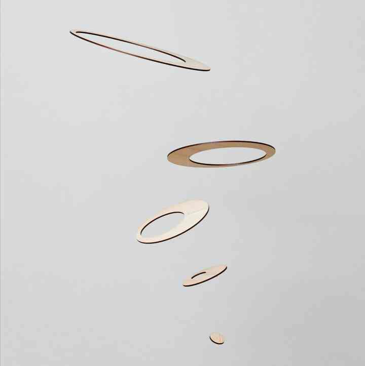 satellite モビール 宇宙 木製