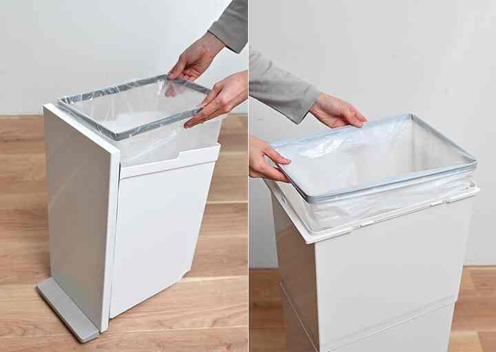 ゴミ箱 縦型 スリム 20L＋18L