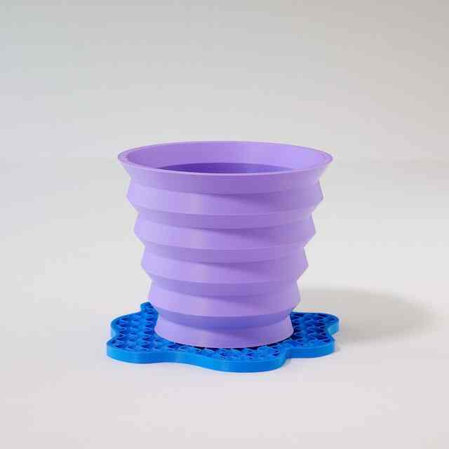 kurva パープル ✕ 水たまり受け皿セット