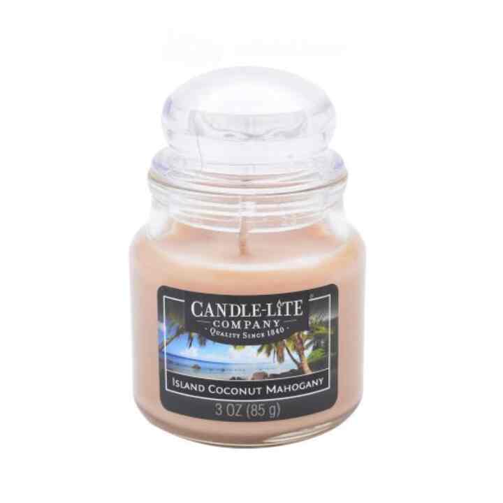 Island Coconut Mahogany Scented Candle 85 Gr