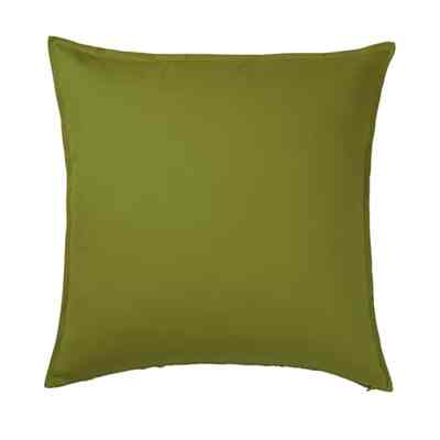 GURLI Sarung bantal kursi, kuning tua-hijau, 65x65 cm