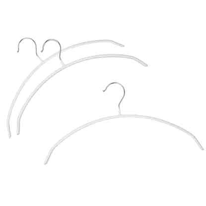 すべりにくいアーチ型ハンガー(ラミー 幅42cm  3本組) 【2colors】