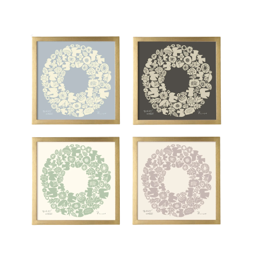 シルクスクリーン 20cm / WREATH【4colors】