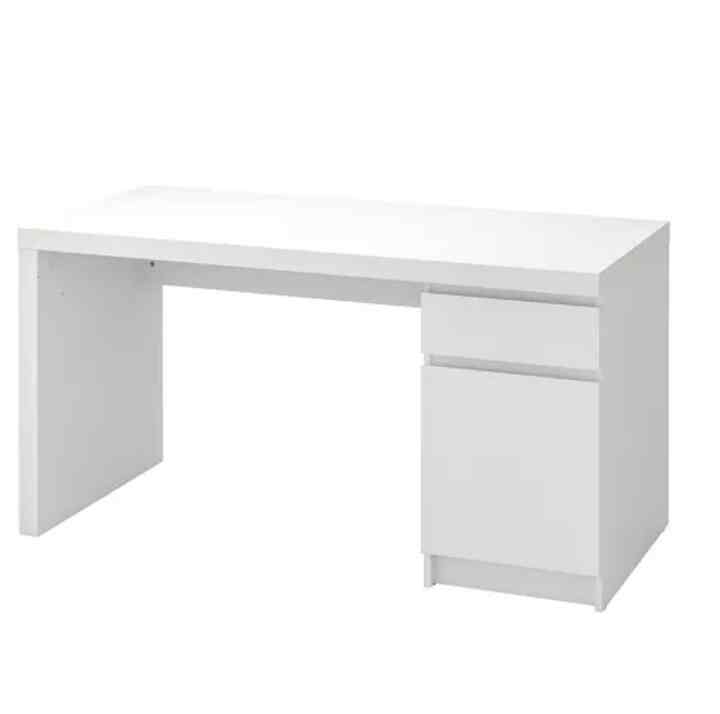 MALM Desk, white, 140x65 cm