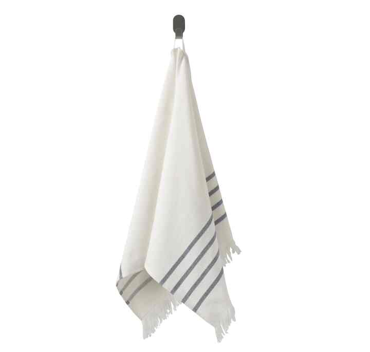 SIESJÖN Hand towel, white/blue stripe50x100 cm