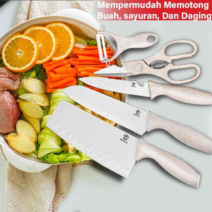 Set Pisau Dapur  isi 5pcs 1137