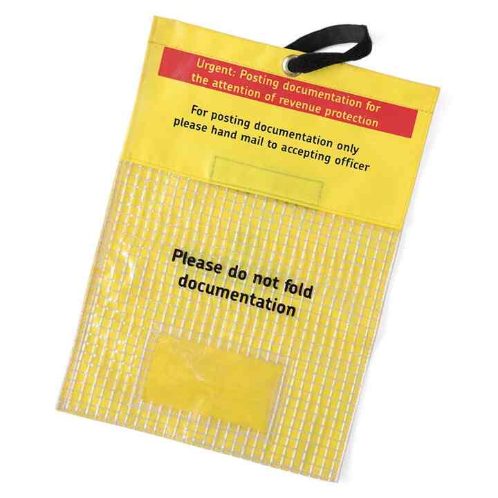 ROYAL MAIL PVC イエロー エンベロープ バッグ