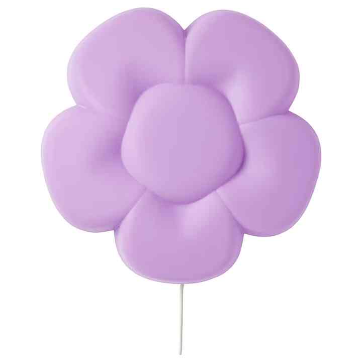 UPPLYST LED Wall Lamp, flower lilac