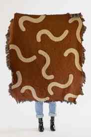 Fiesta Mocha Woven Throw Blanket