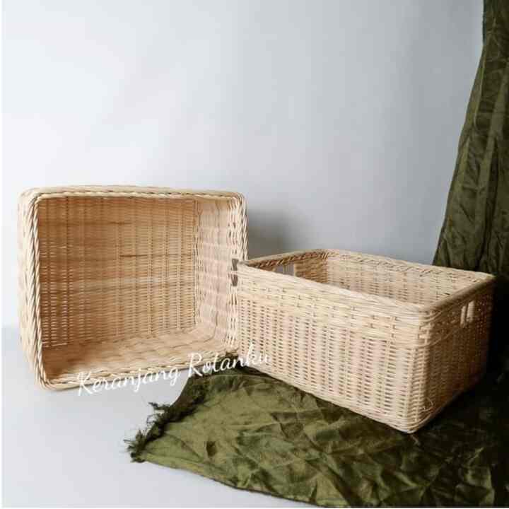 Keranjang Rotan Kotak