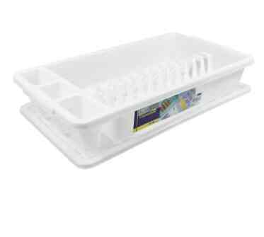 Rak Piring Plastik - Putih