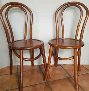 Kursi makan thonet antik kayu jati