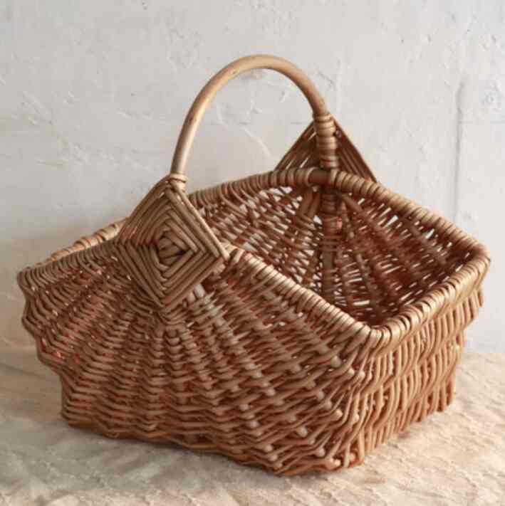 柳ハンドルバスケット