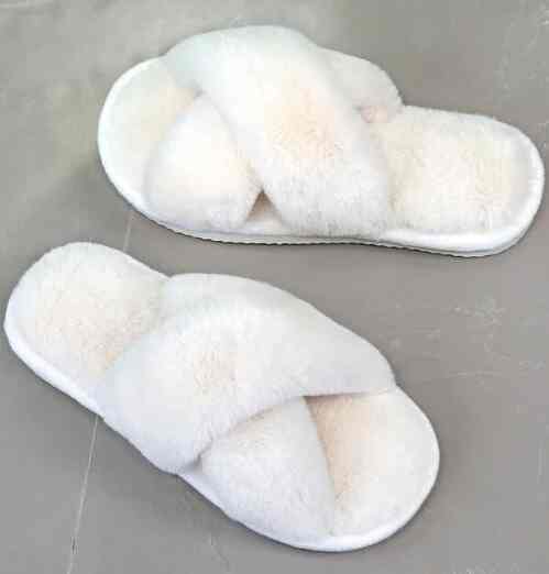 単色  十字デザイン スリッパ  【10colors】