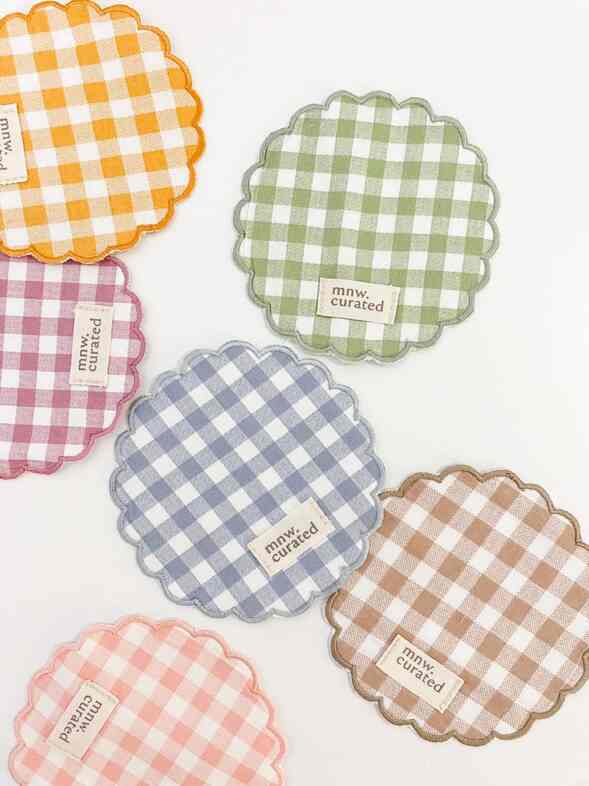 Rounded Embroidery Coaster