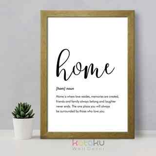 Figura Hiasan Dinding Home Family