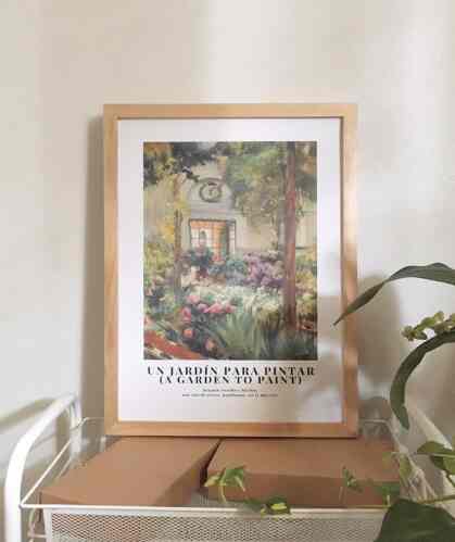 Art Framed Poster ㅡ Big Size, A Garden to Paint