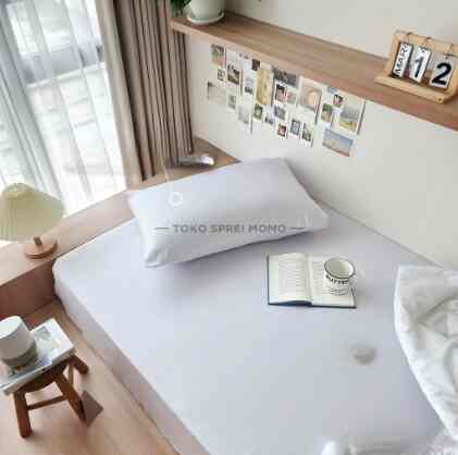 Sprei Set Microtex Polos - Putih