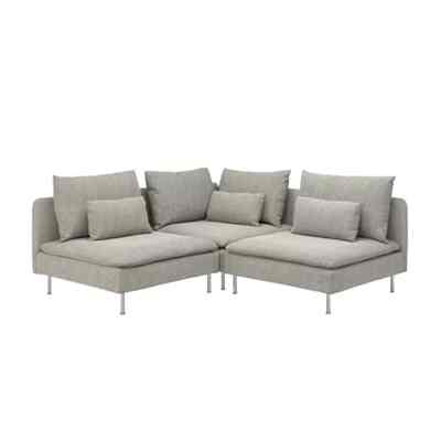 SÖDERHAMN Corner sofa, 3-seat, viarp beige/brown