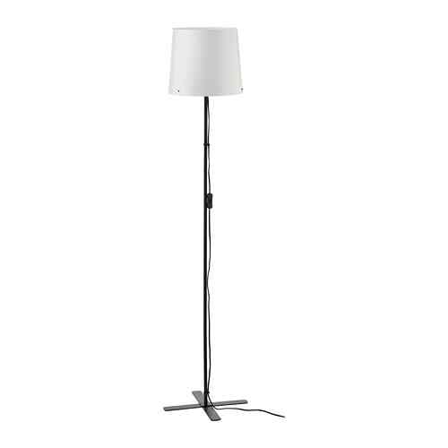 BARLAST, Lampu lantai, hitam/putih, 150 cm