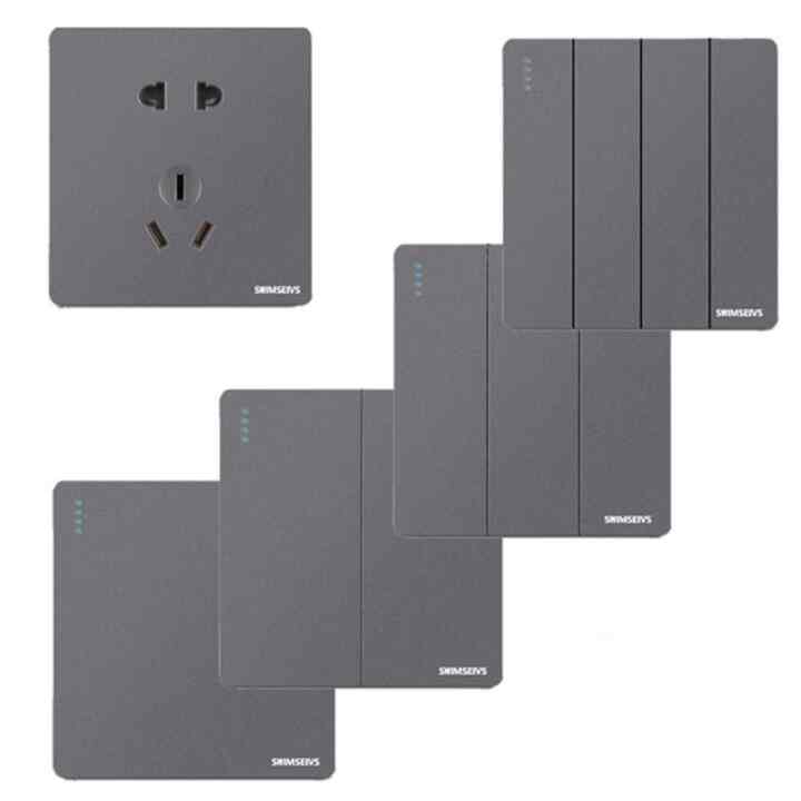 Sakelar Lampu Abu Space Gray