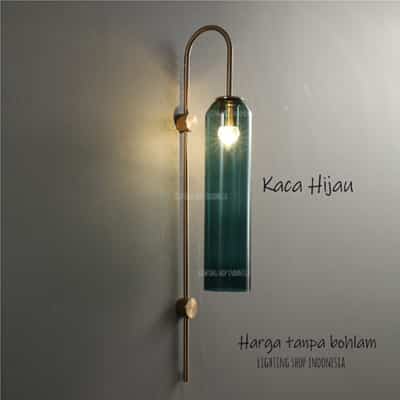 lampu dinding panjang gold