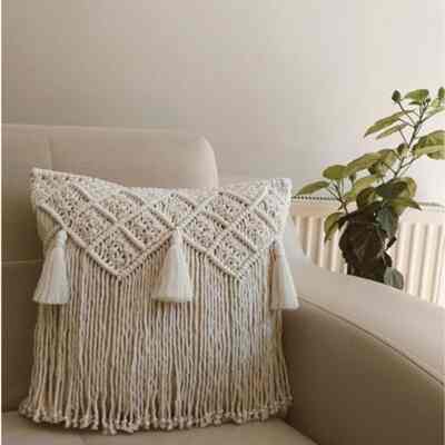 Sarung Bantal Macrame