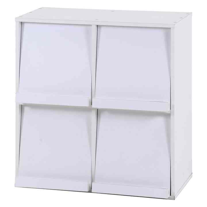 ディスプレイラック ４マス DP8085WH［4色］