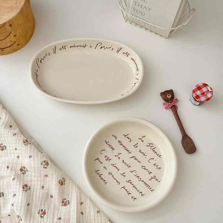 ESOM PLATE Piring Oval