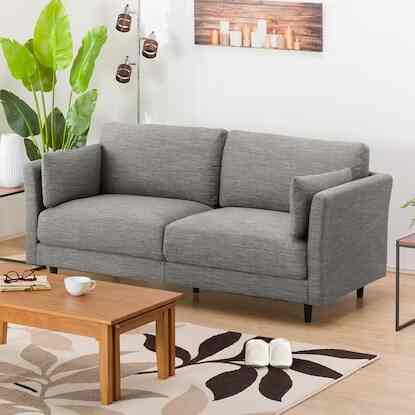 3人用布張りソファ(CA10 DR) 【2colors】