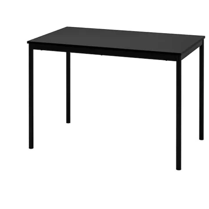 SANDSBERG Meja, hitam, 110x67 cm