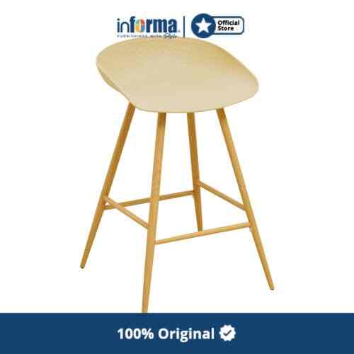 Informa Midland Kursi Bar - Putih/Krem