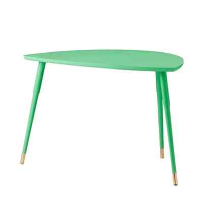 LÖVBACKEN Meja samping, hijau muda, 77x39 cm