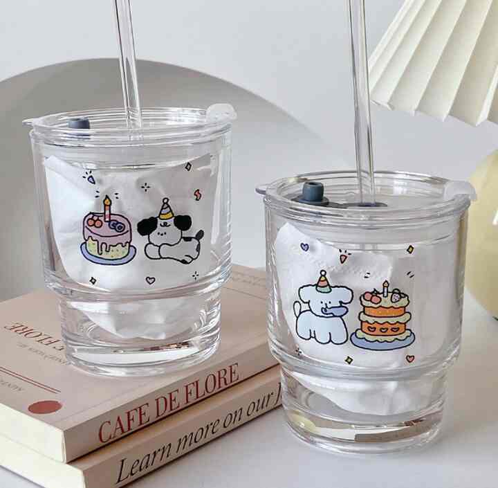 ( 400ML ) GELAS KACA TRANSPARAN