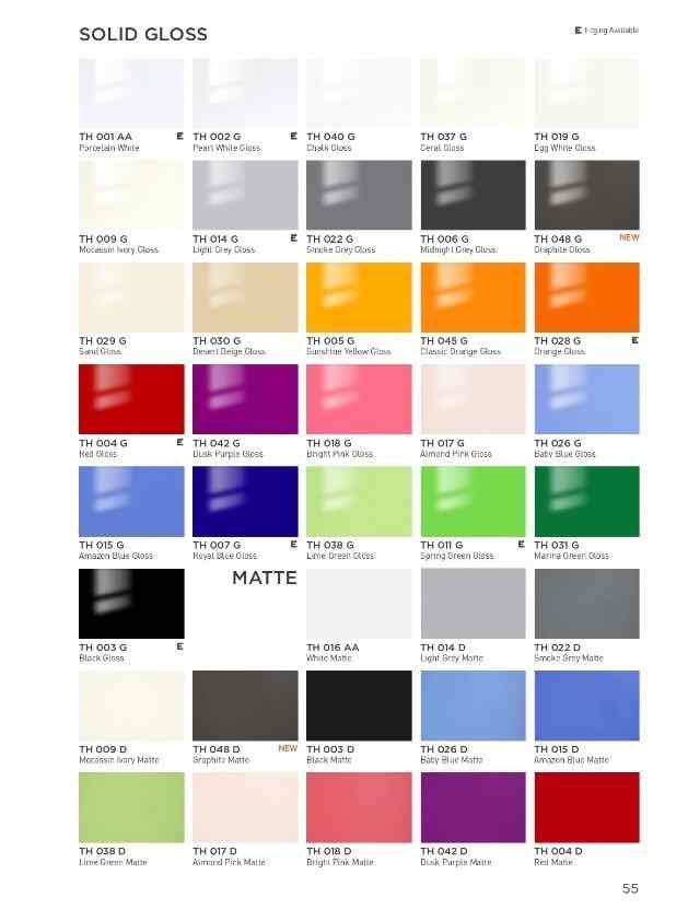 HPL Solid Matte- Black TH003AA