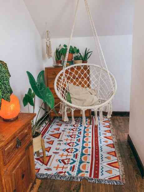 Bohemian Blanket Sofa Carpet Geometri 160 x 130 cm