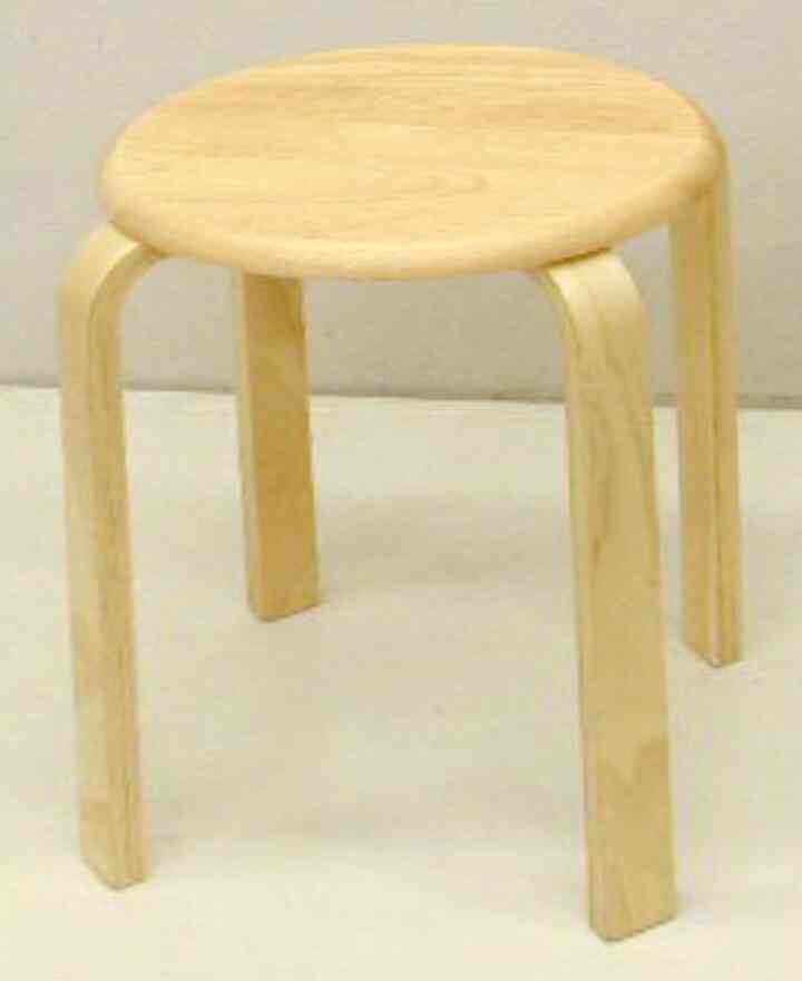 木製 丸椅子 ナチュラル