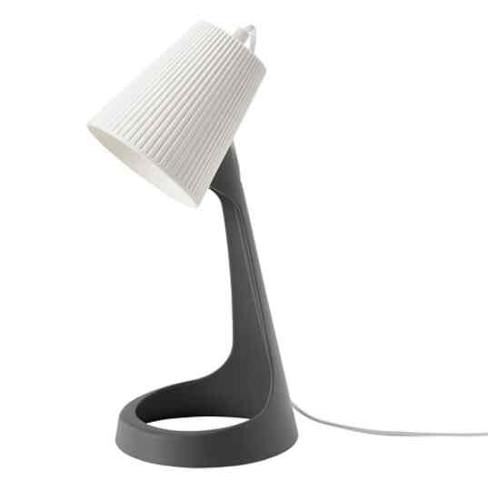 SVALLET, Lampu kerja, abu-abu tua/putih