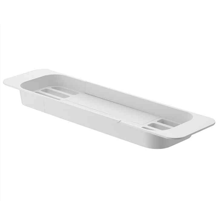 伸縮 バスタブ トレー ホワイト