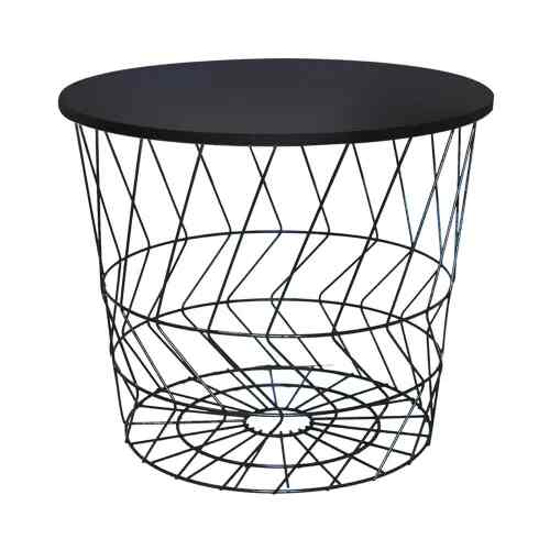 Leta Meja Tamu Dengan Penyimpanan Hitam