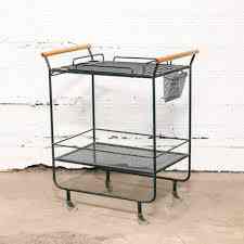 Fredrick Weinberg Style Serving Bar Cart
