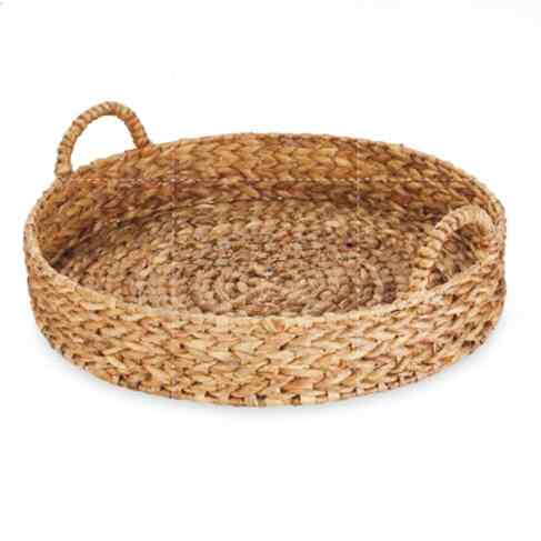 Nampan Bulat / Baki enceng gondok