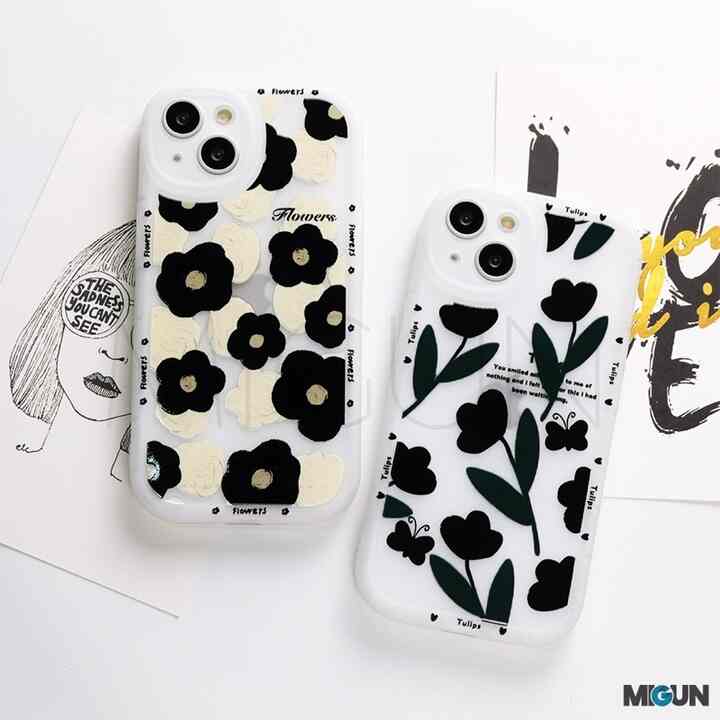 Flower Monochrome - Transparent Softcase
