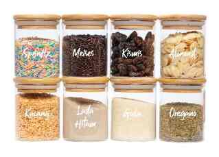 Neron Glass Bamboo Jar, 150 ml