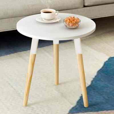 Meja bulat minimalis