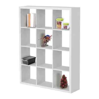 Kubos Rak Buku 12 Kompartemen - Putih