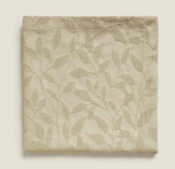JACQUARD LEAF NAPKINS (PACK OF 2)
