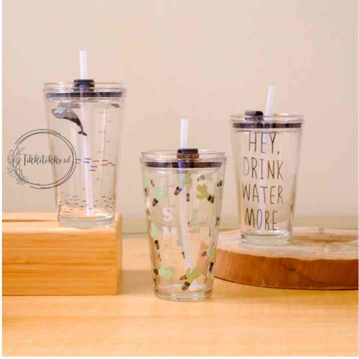 Gelas Tumblr Kaca Bening Gelas